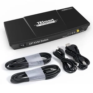 Open Box - TESmart 2-Port DP KVM DisplayPort Switch PKS0201A10 - Bild 1 von 1