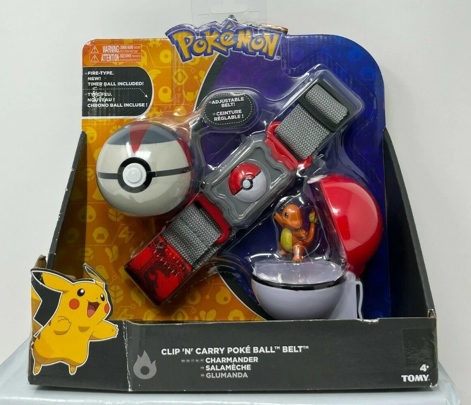 2017 TOMY Pokemon Clip 'n' Carry Poke Ball Belt Pikachu