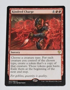 KINDRED CHARGE Red Rare SORCERY Commander 2017 MTG Card - Picture 1 of 4