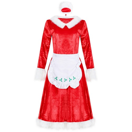 VETEMENTS Vestiti Natalizi Donna Miss Vestito Manica Lunga Costume Donna Fantasia