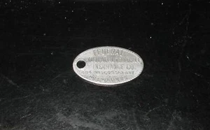 ANTIQUE EARLY AUTO KEY CHAIN ADVERTISING FEDERAL MUTUAL AUTOMOBILE INSURANCE - Picture 1 of 1
