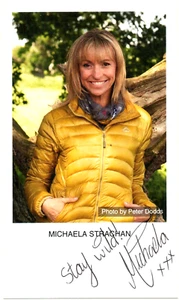 NATURAL WORLD - MICHAELA STRACHAN - signierte Promo Bildkarte - sehr guter Zustand - Bild 1 von 1