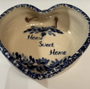 Yesteryears Pottery Marshall Texas “Home Sweet Home” Pottery Heart Wall Hanging - Picture 1 of 14