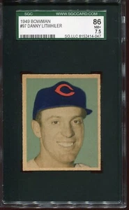 1949 Bowman Baseball # 97 Danny Litwhiler (NM+) Near Mint Plus SGC 7.5 - Picture 1 of 2