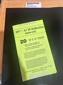 Rare 10x12 Sheet NVEC IFF-67 High Visibility Infrared IR Reflective marker *ONE" - Bild 1 von 5