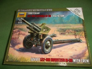 ZVEZDA 1/72 SCALE SOVIET 122-MM HOWITZER M-30 WITH CREW - Picture 1 of 2