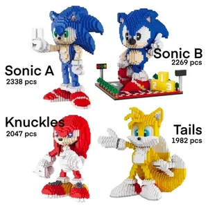 Sonic the Hedgehog Series Character Building Block Sets, Age 14+ - Picture 1 of 13