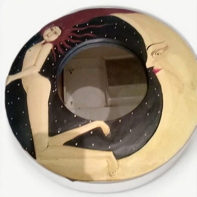 Espejo Circular Going Back To Me Already Vintage Moon Woman Foto 1 de 4