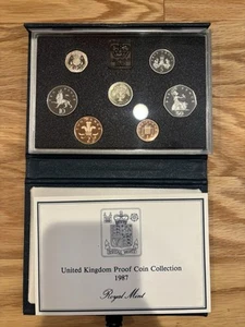 1987 United Kingdom British Royal Mint Proof Set - Picture 1 of 1