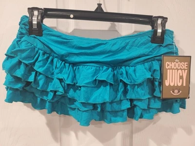 Juicy Couture Swimwear Ruffled Rollover Skirted Swim Bottom NWT Y2K - Image 1 of 4