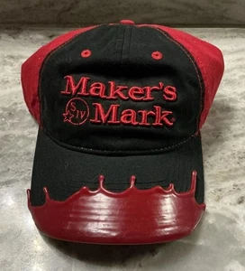 Makers Mark Ball Mütze Kappe schwarz rot Wachs Tropf Bourbon bestickt SIV The Game - Bild 1 von 6