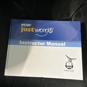 Wilson Just Words, Instructor Manual Hardbound - hardcover Wilson Language - Picture 1 of 10
