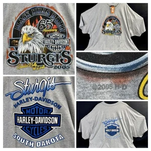 Camisa Harley-Davidson 2005 Sturgis Black Hills Rally SD 65º Aniversario XXXXXL 5XL - Imagen 1 de 4