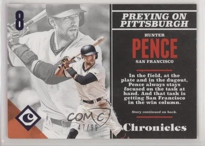 2017 Panini Chronicles Purple /99 Hunter Pence #12 - Image 1 of 2