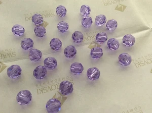 (12) Cristal Swarovski® 6 mm violeta redondo 5000 - Imagen 1 de 1