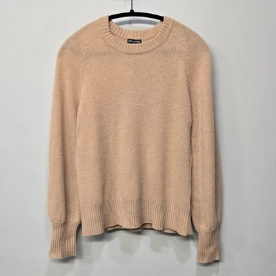 The Limited 100% Cashmere Sweater Large Petite Camel Brown Bishop Sleeve Luxury - Image 1 of 4