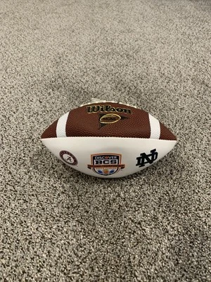 Notre Dame/Alabama 2013 National Championship Mini Football Commemorative Decor - Image 1 of 3
