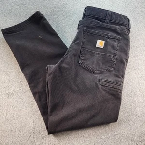 Carhartt Jeans Herren 34x 32 (32x29) Schwarz Relaxed Fit Workwear Cargotasche  - Bild 1 von 20