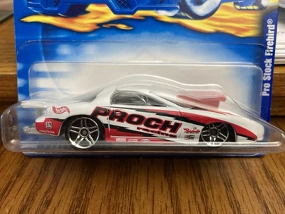 Hot Wheels 2001 Collector 099 Pro Stock Firebird blanco vintage muy difícil de encontrar Foto 1 de 2