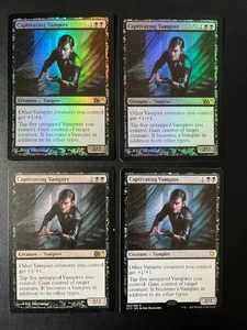 MTG- Captivating Vampire x4 (3x M11, 1x C17) (Two are FOIL) - Picture 1 of 1
