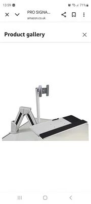 PRO SIGNAL PSG08382 Desk Monitor Arm with VESA Mount & Keyboard Tray    - Image 1 of 4