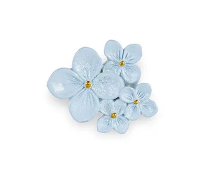 Cupido&Co. Magnete Azzurro con Fiori e Glitter 50 Mm 12 Pz - Imagen 1 de 2