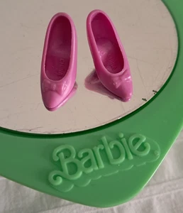 Anni '80 Scarpe Bow Pumps viola glicine Barbie Mattel - Foto 1 di 6