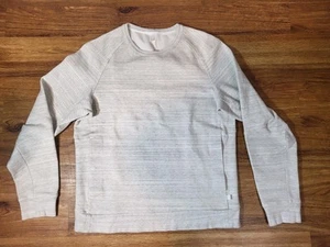 Lululemon Gray Heather Crew Neck Sweatshirt Size Small? Kangaroo Pouch Mens - Picture 1 of 4