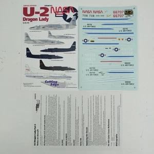 FOGLIO DECALCOMANIA Cutting Edge CED48152 1/48 U-2 Dragon Lady U-2s #3 - Foto 1 di 5