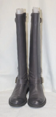Mujer Gris Cremallera Enzo Angiolini Botas Hasta la Rodilla US-7.5 Foto 1 de 4
