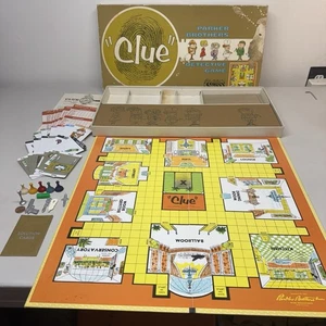 VINTAGE Clue UNVOLLSTÄNDIG Parker Brothers 1963 klassisches Detektiv Brettspiel *LESEN* - Bild 1 von 16