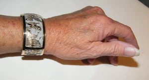 BRAZALETE BRAZALETE NARRADOR VINTAGE BCT 12 KGF ~ FLOYD BECENTI ~ Navajo - Imagen 1 de 18