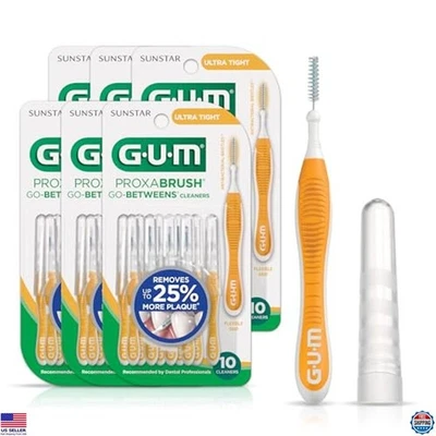 GUM Proxabrush Go-Betweens - Ultra Tight - Interdental Brushes - Soft Bristled - Image 1 of 4