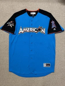 2017 Mike Trout Authentic MLB All Star Game ASG Jersey LA Angels Majestic 48 XL - Picture 1 of 5