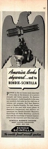 Bendix-Scintilla, Sidney, New York,  WW2 Half Page Print Ad June 1941 - Picture 1 of 1