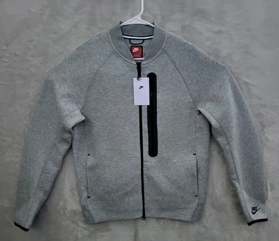 Nike Sportswear Tech Fleece Bomber Style Jacket FB8008-063 Gray Men’s Size M - Image 1 of 3