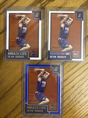 2015 Panini NBA Hoops Devin Booker 3 Card Rookie Lot #268 & #155 &BLUE /399 L👀K - Image 1 of 4