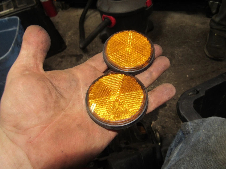 Refletores dianteiros âmbar especiais Yamaha XS650 1978 - Imagem 1 de 1