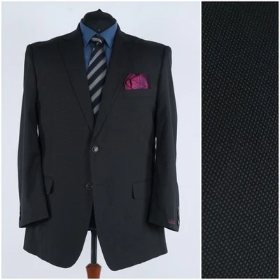 Mens PIERRE CARDIN Blazer 50R UK Size Dark Brown Wool Sport Coat Jacket - Image 1 of 4