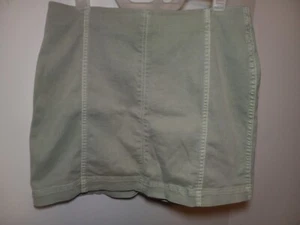 Falda de jean para mujer Wild Fable, talla 14, verde pálido, lavado, elástica - Imagen 1 de 19