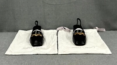 Jimmy Choo Diamond Tilda 45 Black Leather Slingback Pumps│EU35 US5│ - Image 1 of 4