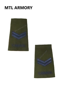 PAIR ROYAL CANADIAN AIR FORCE GREEN EPAULETTES (PAIR) - Picture 1 of 1