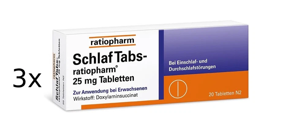 ratiopharm SchlafTabs 25mg - 20 Tabletten