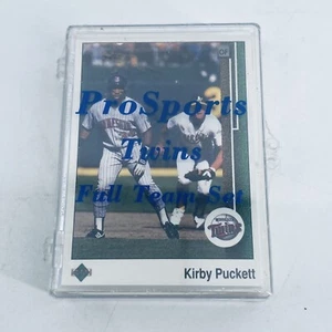 Set completo squadra sport vintage 1989 MLB Minnesota Twins Pro Kirby Puckett - Foto 1 di 2