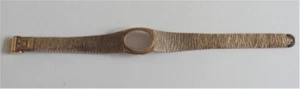 Ladies Accutron Fixed JB Champion Mesh Band With Wood Pattern 10K G.F. - Picture 1 of 11