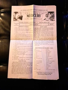 Boletín vintage de cruceros SS ROTTERDAM Caribe Mercurio 1937 puerto La Habana - Imagen 1 de 1