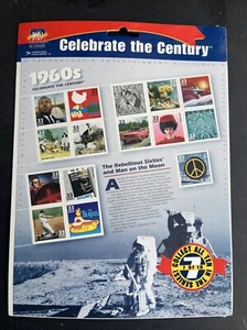 Celebrate Century 1960s US Stamps MIP SEALED 15 Stamps Barbie Beatles Star Trek - Picture 1 of 2