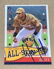 Luis La O SIGNED 2017 Down East Wood Ducks Carolina League All Star Card AUTO
