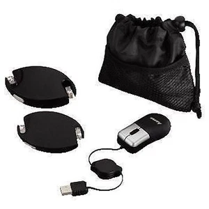 Hama Kit basico para portátiles con mini ratón retráctil USB ,cables y funda 4x1 - Imagen 1 de 2