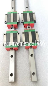 4 pcs HGR20-500mm Linear rail & 8 pcs HGW20CC Block Bearing - Picture 1 of 2
